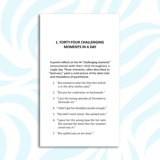 OHH NOO, another tantrum!!!