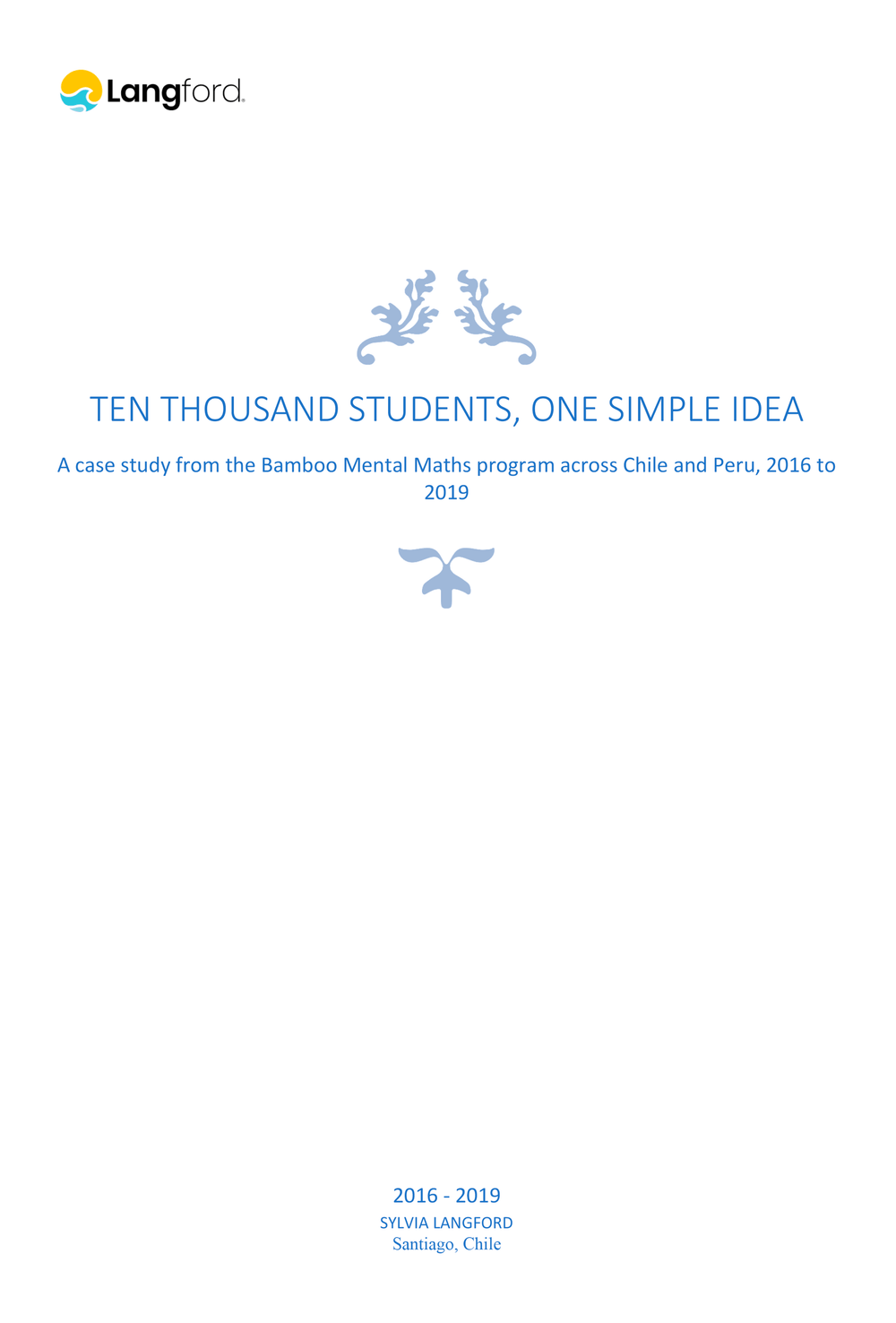 Cover of the Langford Method case study: Ten Thousand Students, One Simple Idea, Bamboo Mental Maths program
