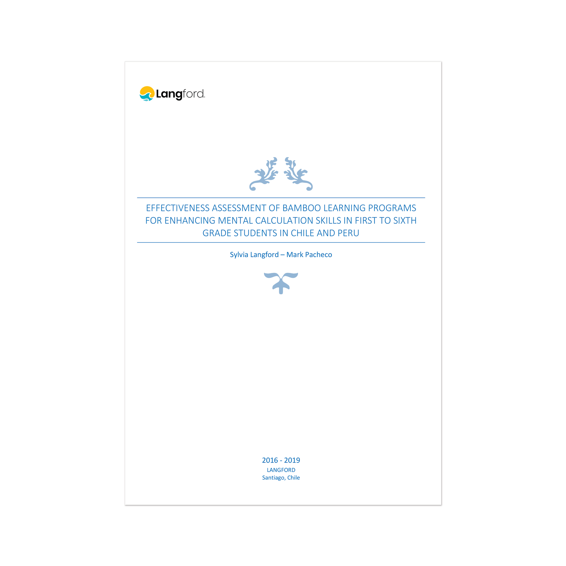 5- Effectiveness assessment of Bamboo learning programs for enhancing mental calculation skills