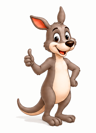 Joey, the mascot of the Boomerang program